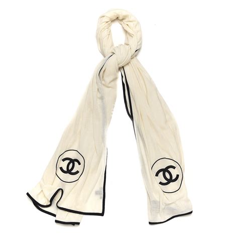 black and white chanel scarf|chanel scarves outlet.